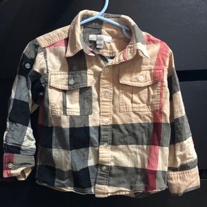 Burberry button up size 2T